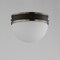 Maxim Lighting Duke 1-Light Flush Mount 12419SWBKWBR - alternate 2